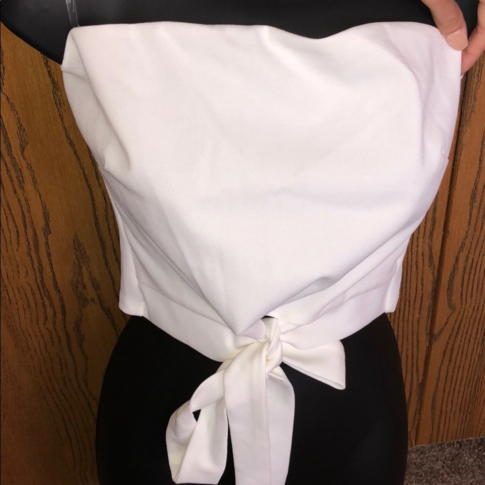 Crop dressy tube top